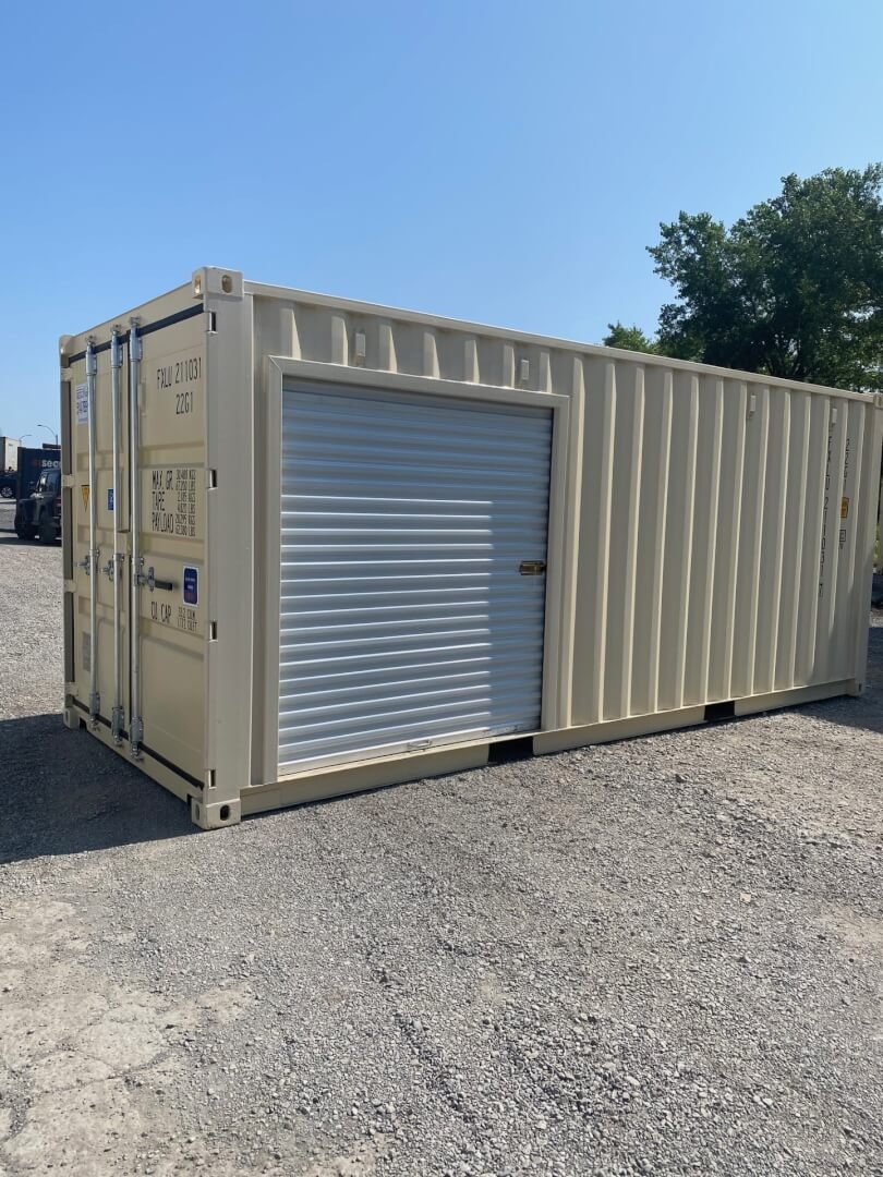 Porte roll-up pour conteneur maritime